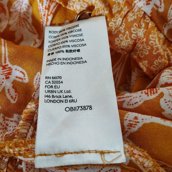 Anthropologie Mia Floral Tiered Tunic Semi-Sheer Boho Top S Cottagecore Peasant - Picture 12 of 12